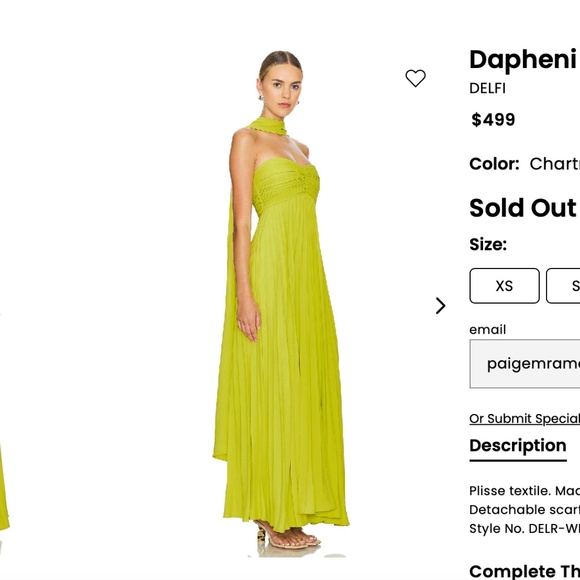 Delfi Collective Daphni Dress - Picture 2 of 8